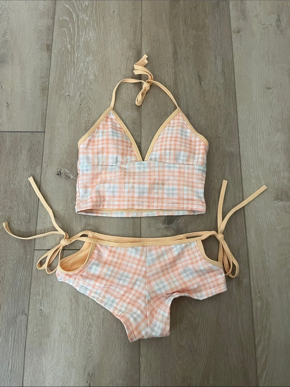 Orange yellowish tankini
